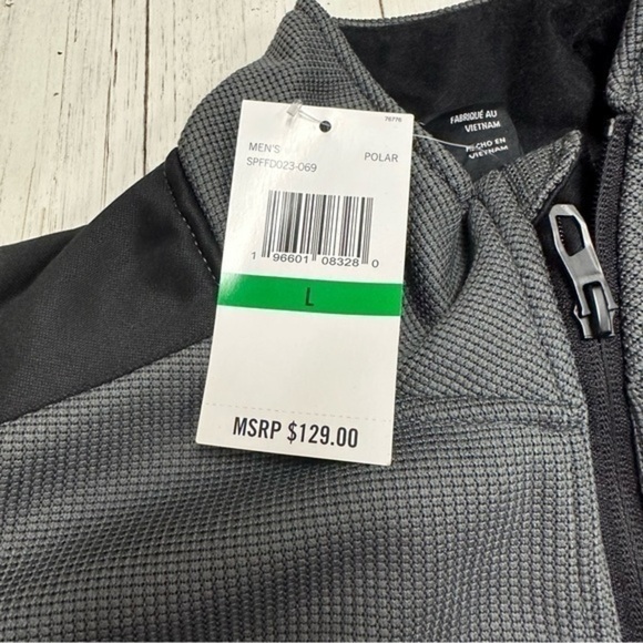 Spyder Men's Mendoza Casual Full Zip Jacket Polar/L, NWT - Picture 5 of 9